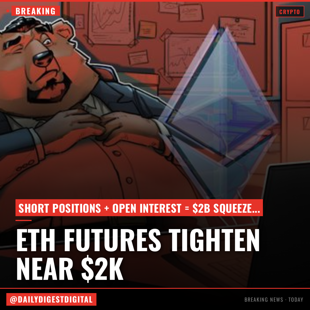 Ether bears at risk of $2B squeeze as short positions build around $2K