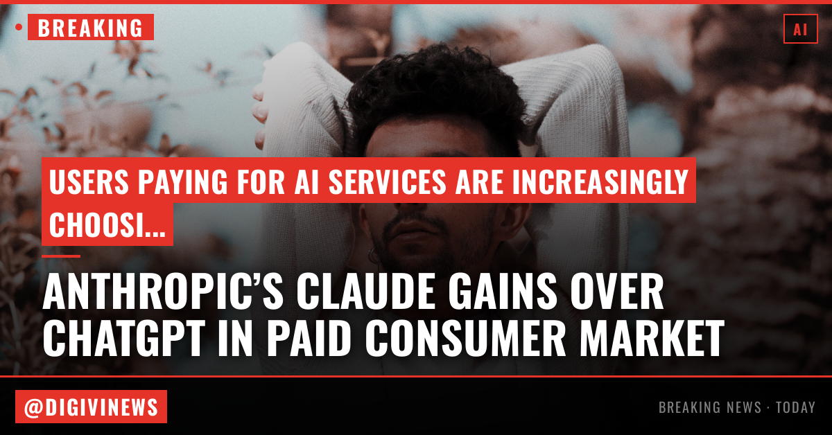 Anthropic’s Claude is winning over paid consumers, a market owned by ChatGPT