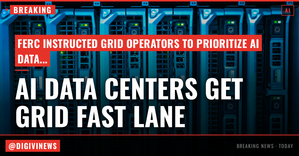 AI data centers just got a government-mandated fast lane to the grid