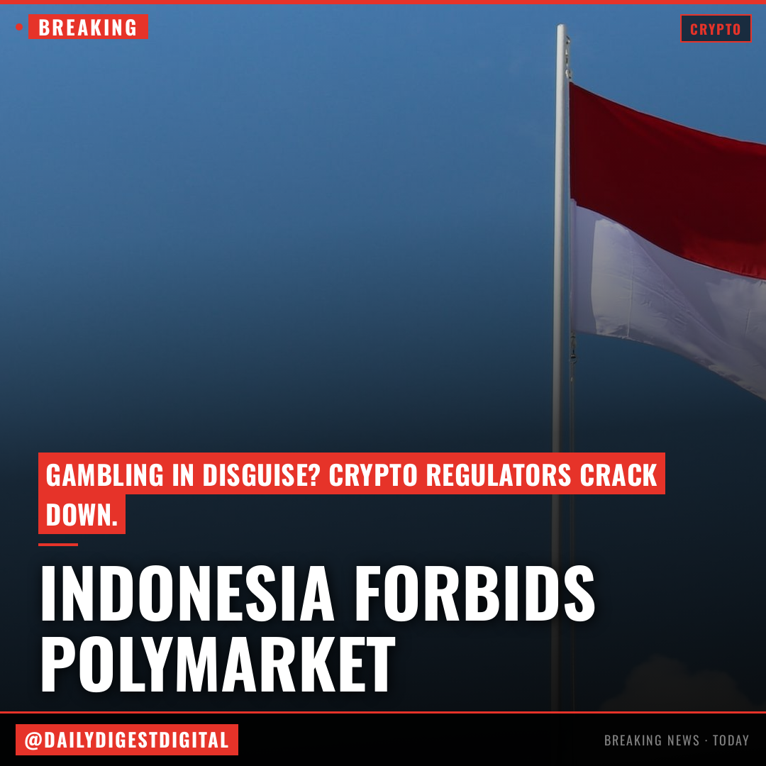 Indonesia blocks Polymarket, calling prediction market online gambling in disguise