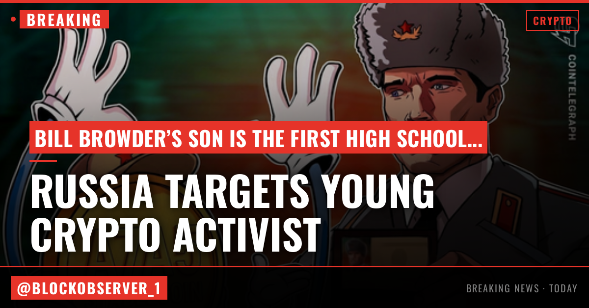 Russia targets British 17-year-old for alleging digital assets were skirting sanctions