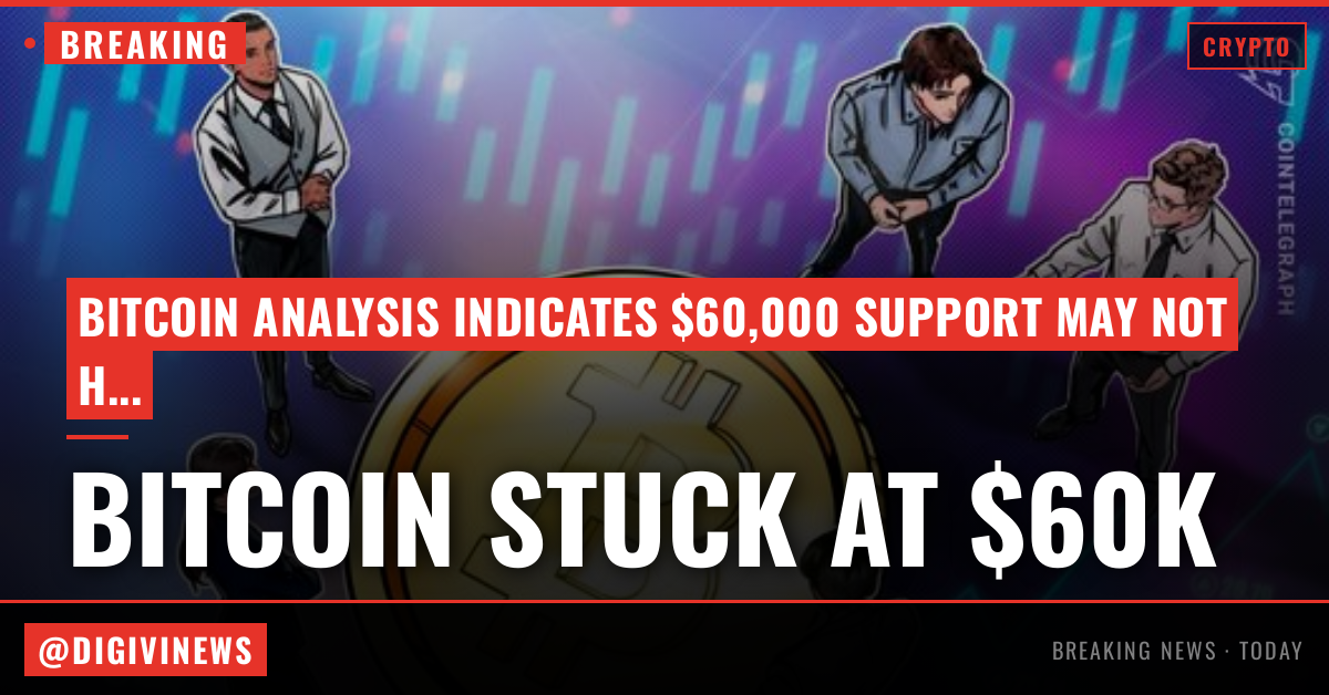 Bitcoin price $60K support not yet safe as more macro headwinds stack up