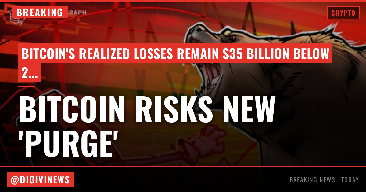 Bitcoin risks new 'purge' with bear-market losses still $35B below 2022 total