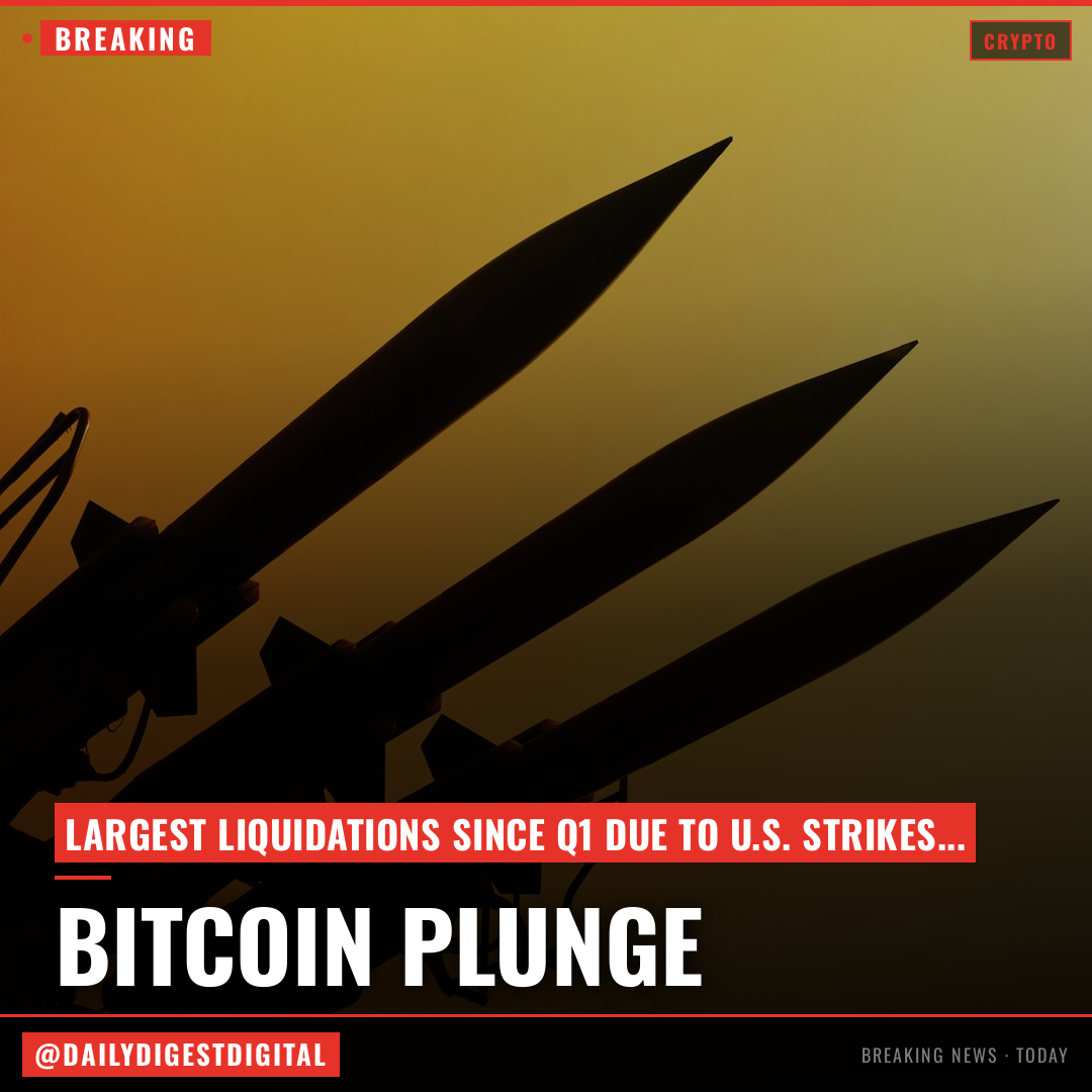 Bitcoin drops below $73,000 as U.S. strikes on Iran spark $1 billion liquidations