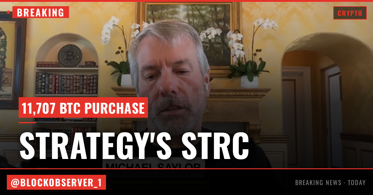 Strategy’s STRC stock logs record $1.5 billion trading volume, funds 11,707 bitcoin purchase