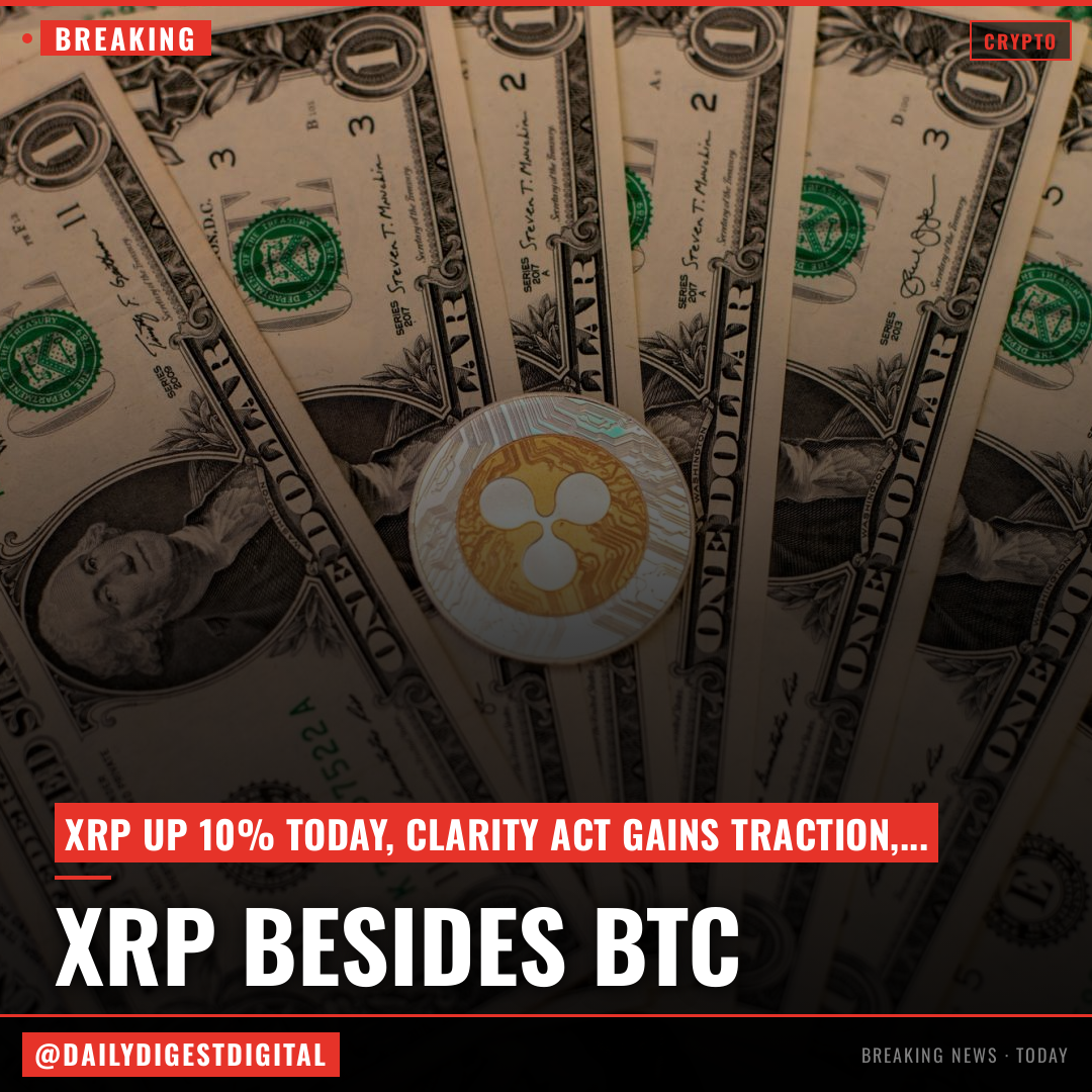 XRP beat bitcoin gains as CLARITY Act advanced, but a real bullrun still needs Congress