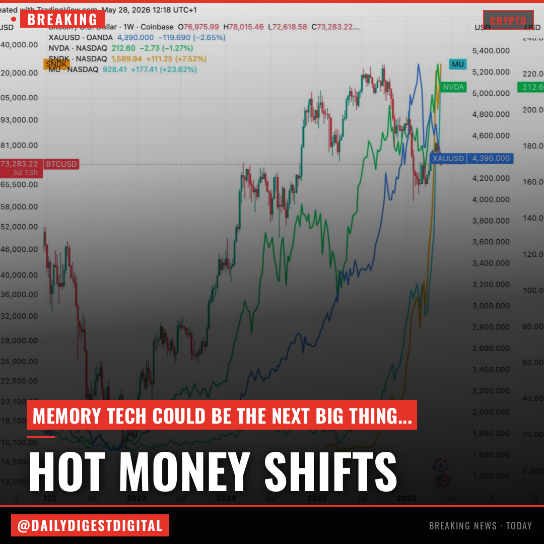 What's next as hot money cycle has gone from crypto to gold to AI to memory