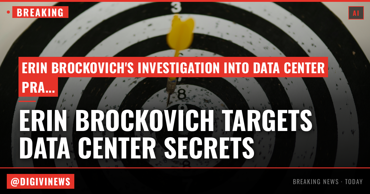 Erin Brockovich takes aim at data center secrecy