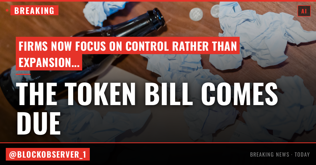 The token bill comes due: Inside the industry scramble to manage AI’s runaway costs