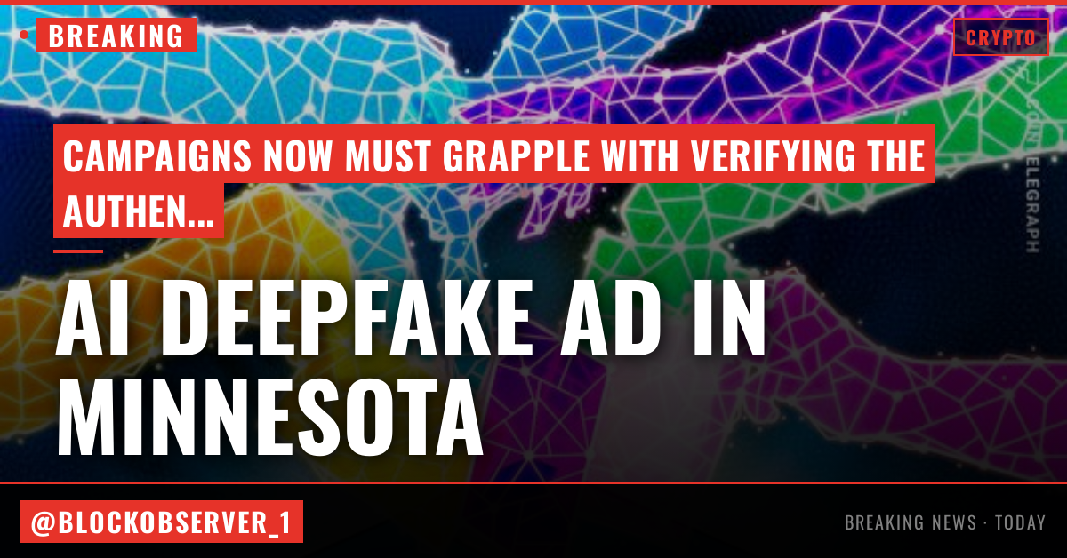 AI deepfake election ad in Minnesota raises transparency concerns