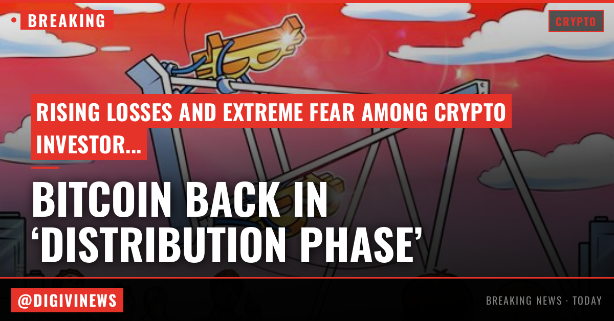 Bitcoin back in ‘distribution phase’ as extreme fear grips crypto market