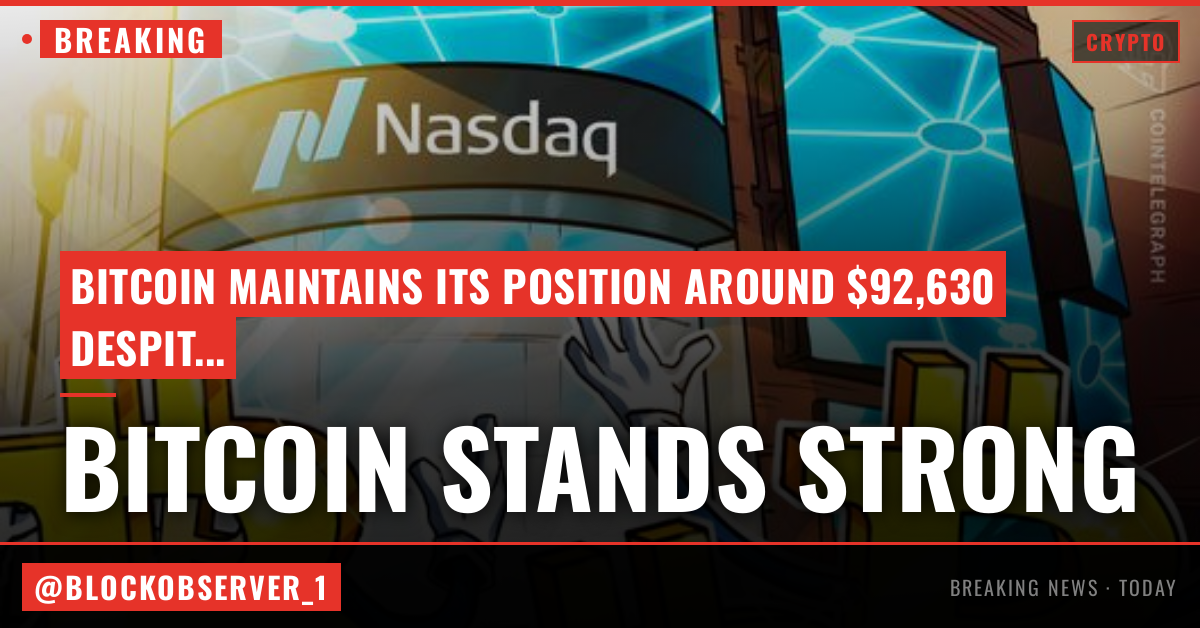 What happens to Bitcoin if Nasdaq falls further?