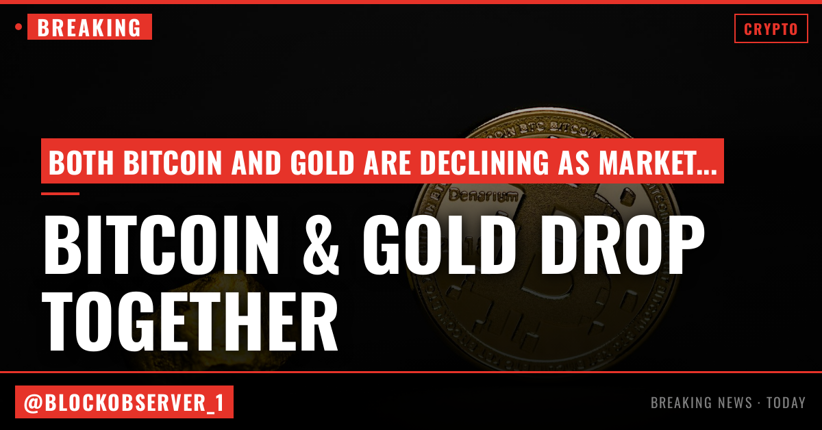 Bitcoin and gold fall together as a rate-hike bet hits every hedge