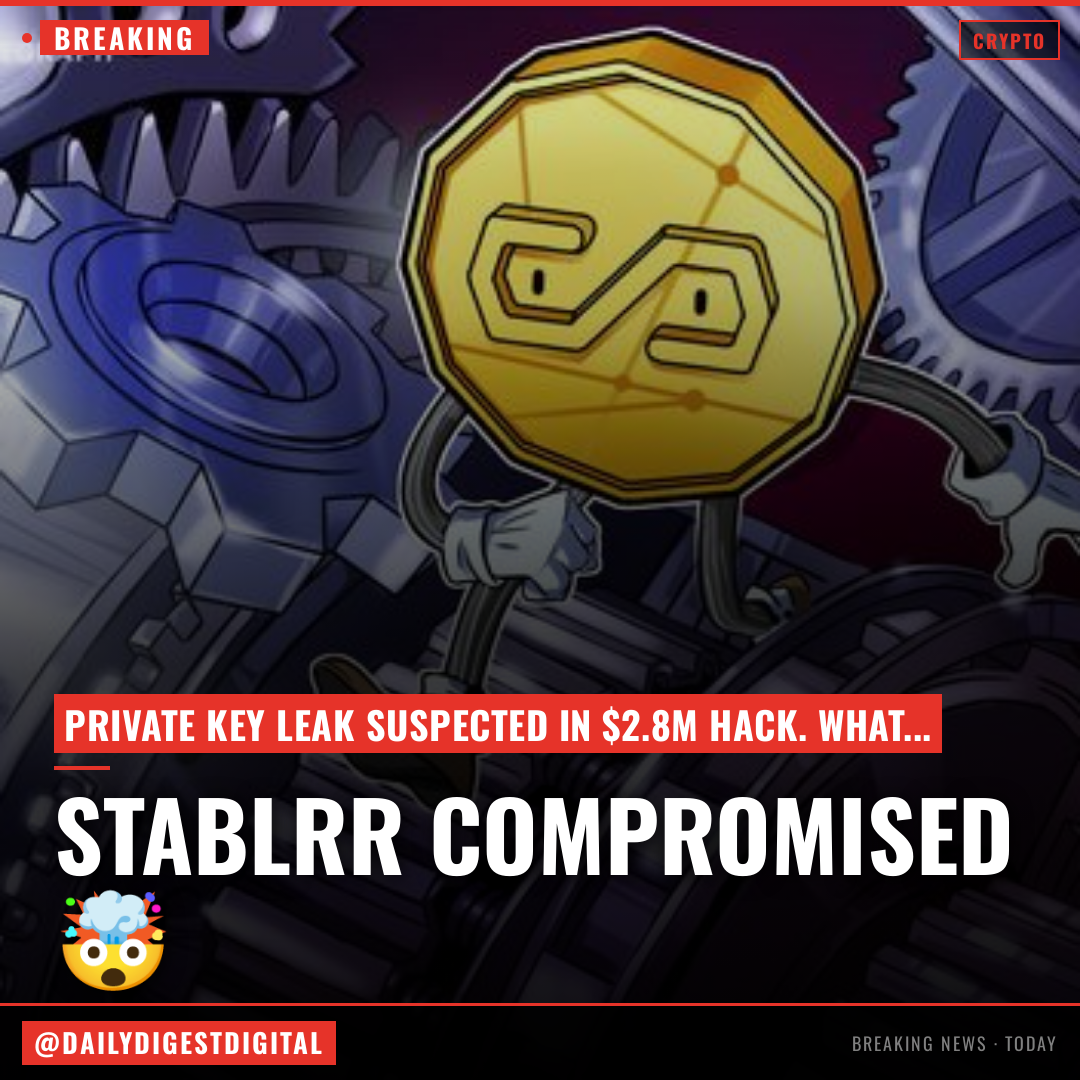 StablR Euro and US dollar stablecoins depeg after $2.8M exploit