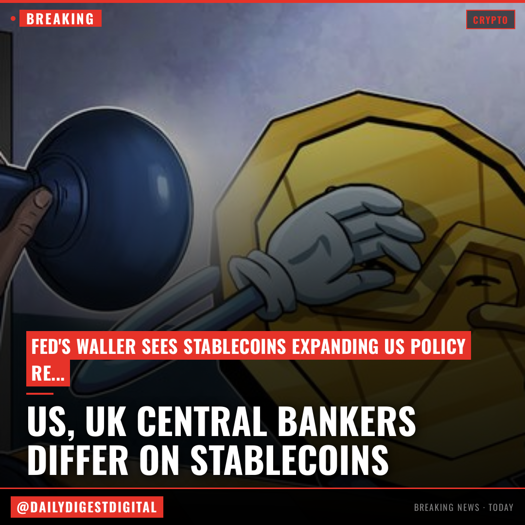 US, UK central bankers offer contrary views on stablecoins