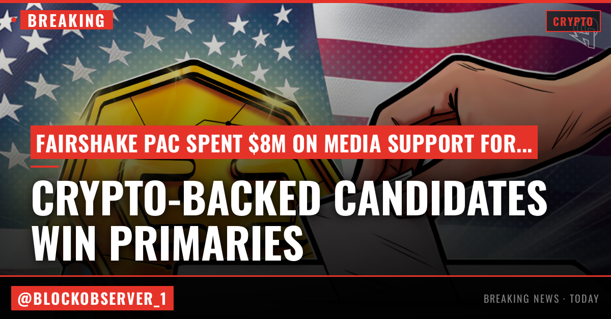 Crypto-backed candidates notch wins in three US state primaries