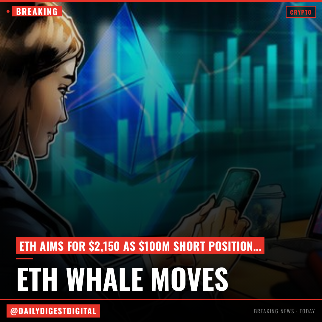 Ethereum whale opens $100M short as Vitalik Buterin vows to 'sell less ETH'