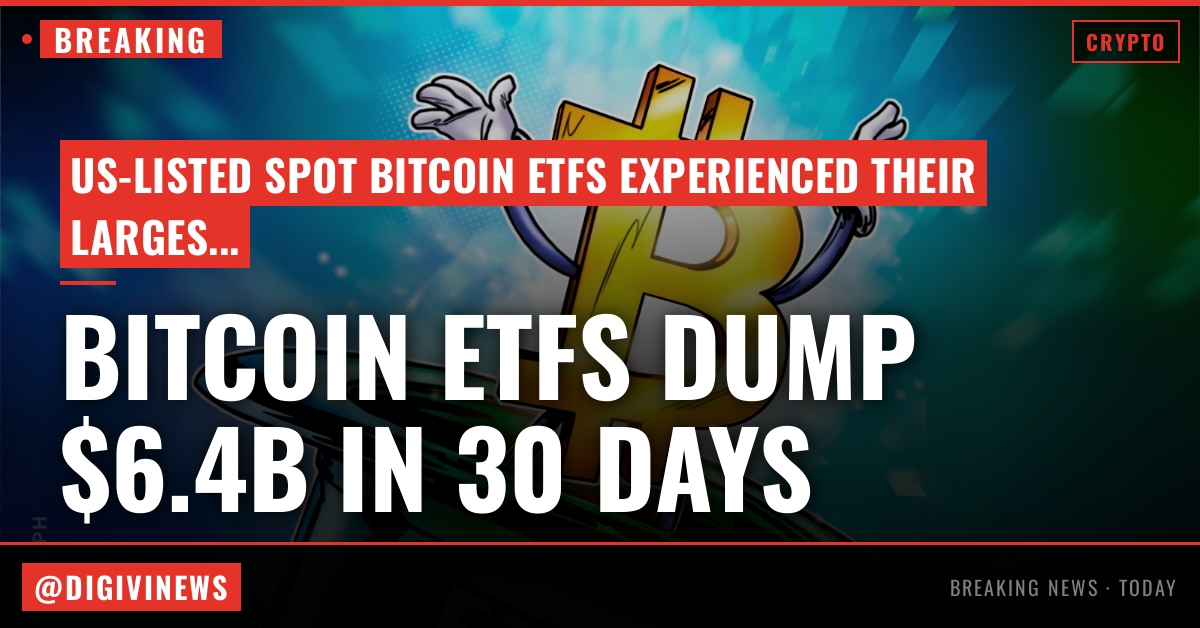 Bitcoin ETFs shed a record $6.4B in 30 days amid crypto winter chill