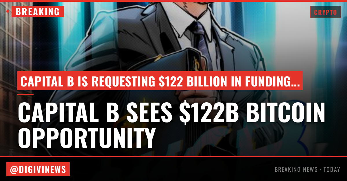 Capital B seeks $122B funding mandate to buy more Bitcoin