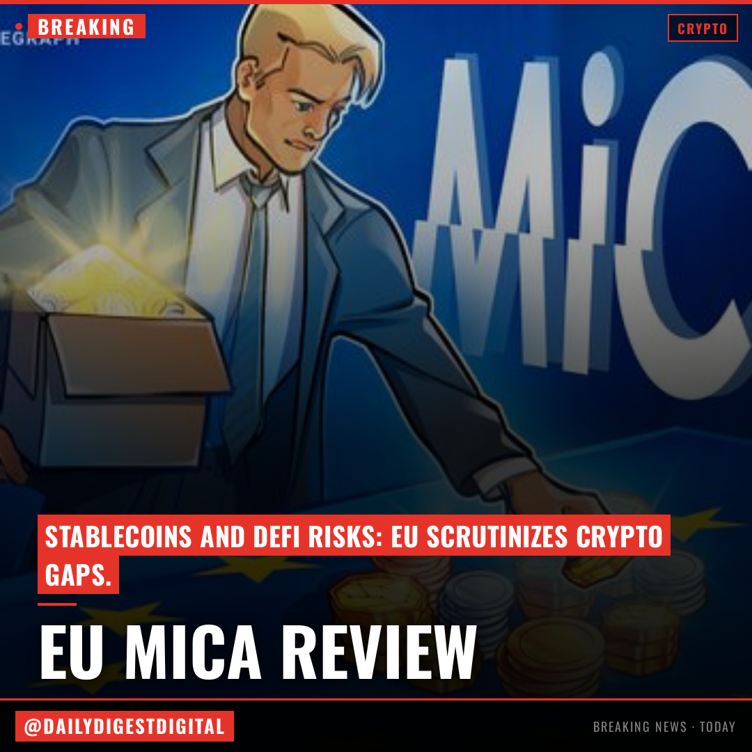 EU opens consultation on MiCA stablecoin rules and DeFi gaps