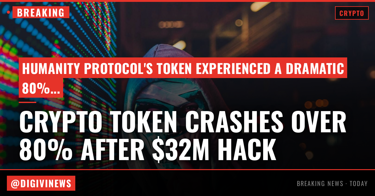 Humanity Protocol token crashes more than 80% after a $32 million private-key hack