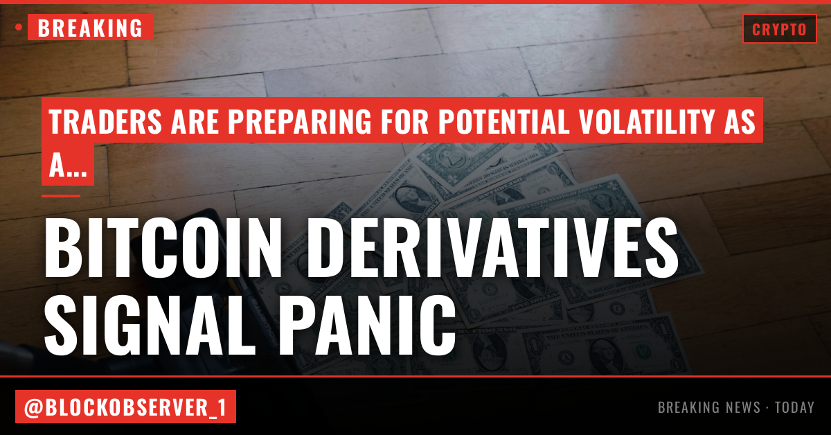 Bitcoin derivatives signal panic. A weak core PCE reading could trigger snapback.