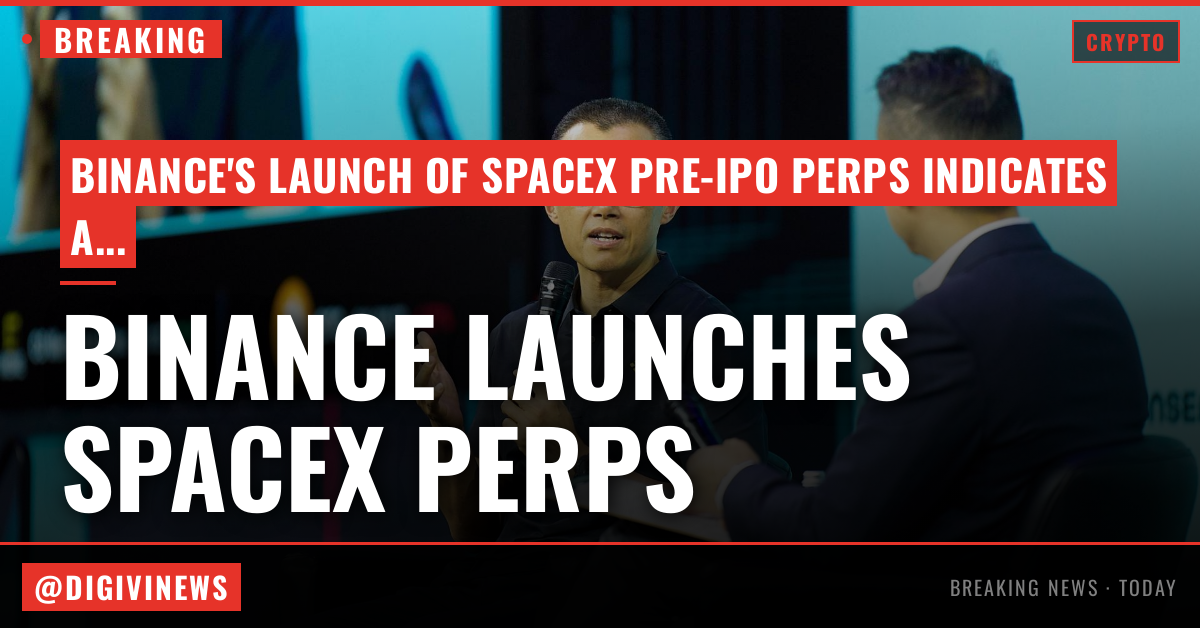 Binance launches SpaceX pre-IPO perps amid $2 trillion valuation bets