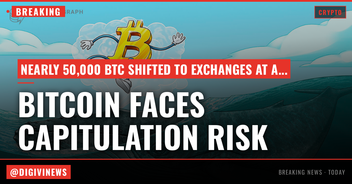 Bitcoin faces fresh capitulation risk as 50K BTC moved at a loss