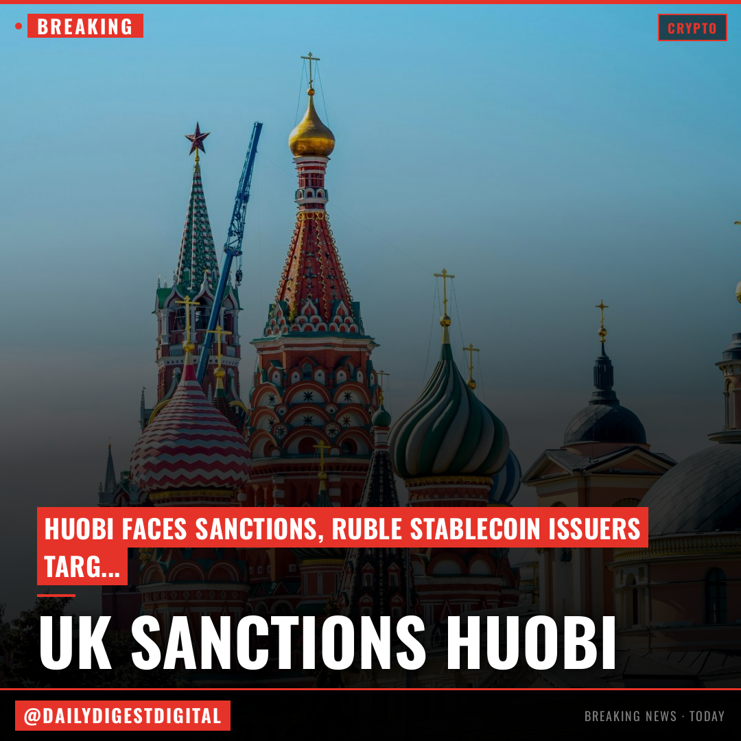UK sanctions Huobi and ruble stablecoin issuer in crackdown on Russia crypto networks
