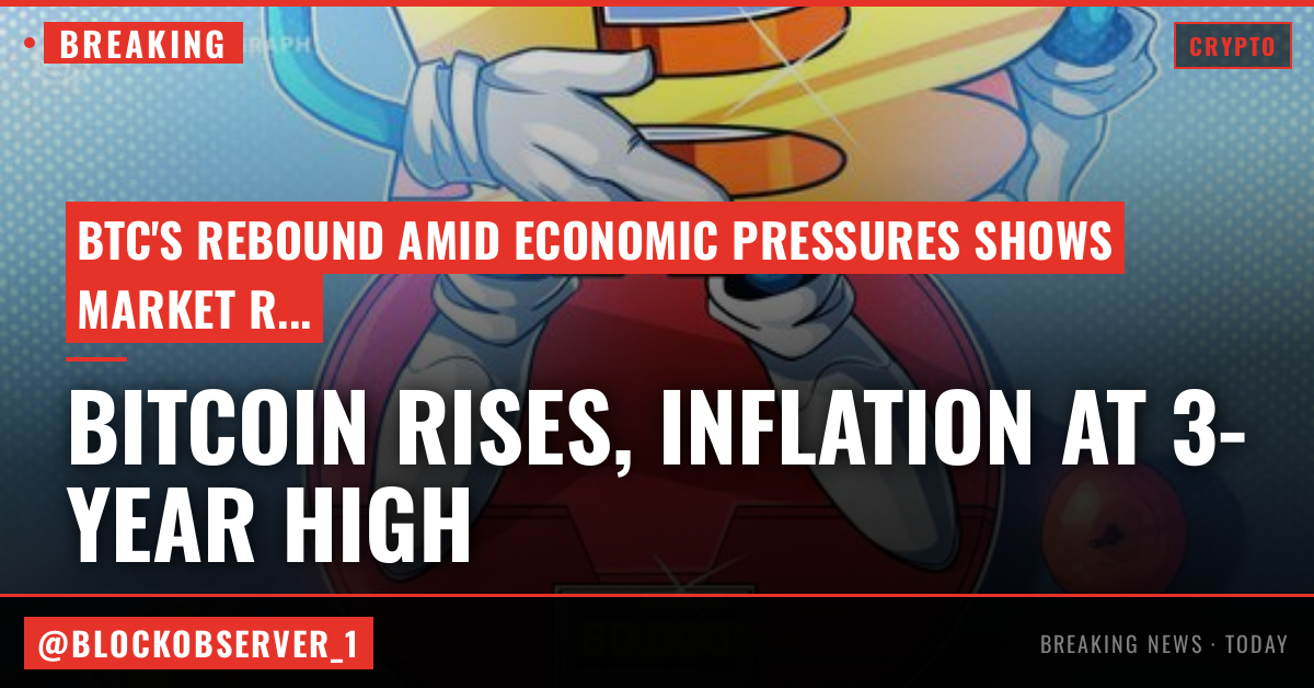Bitcoin rises despite US inflation hitting 3-year high: Where will BTC price go?