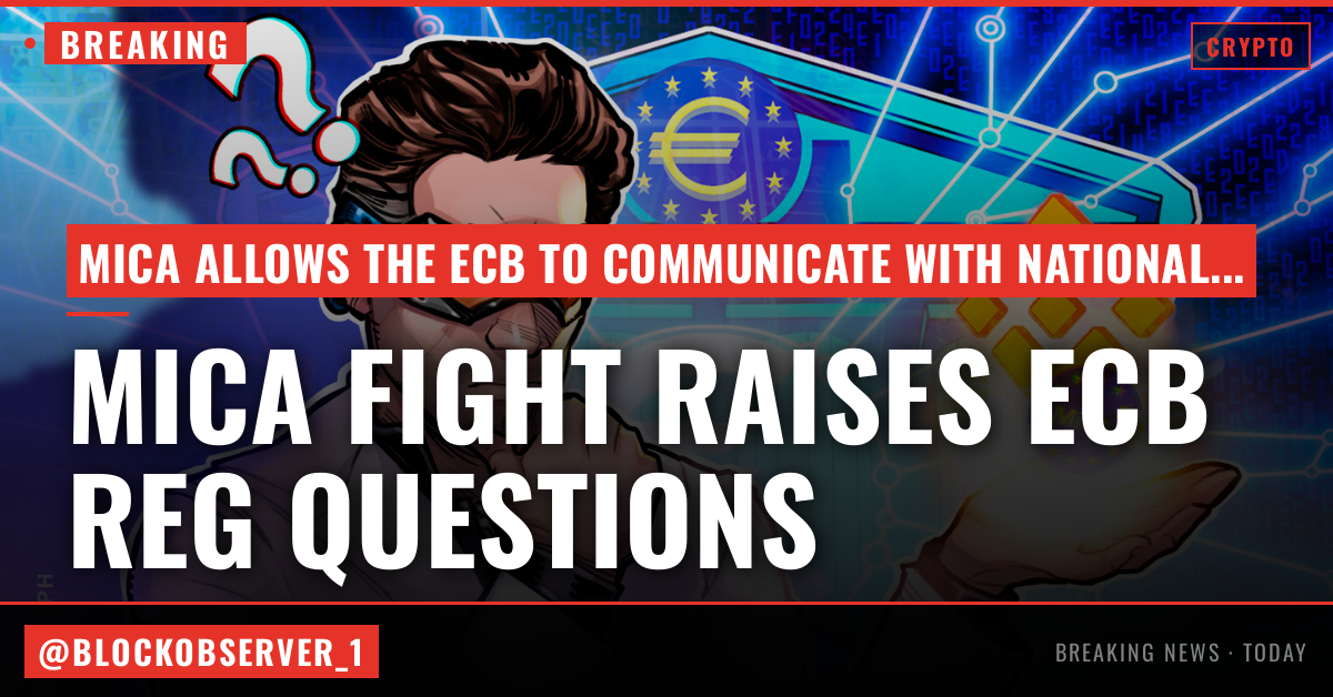 Binance’s MiCA fight raises questions over ECB influence