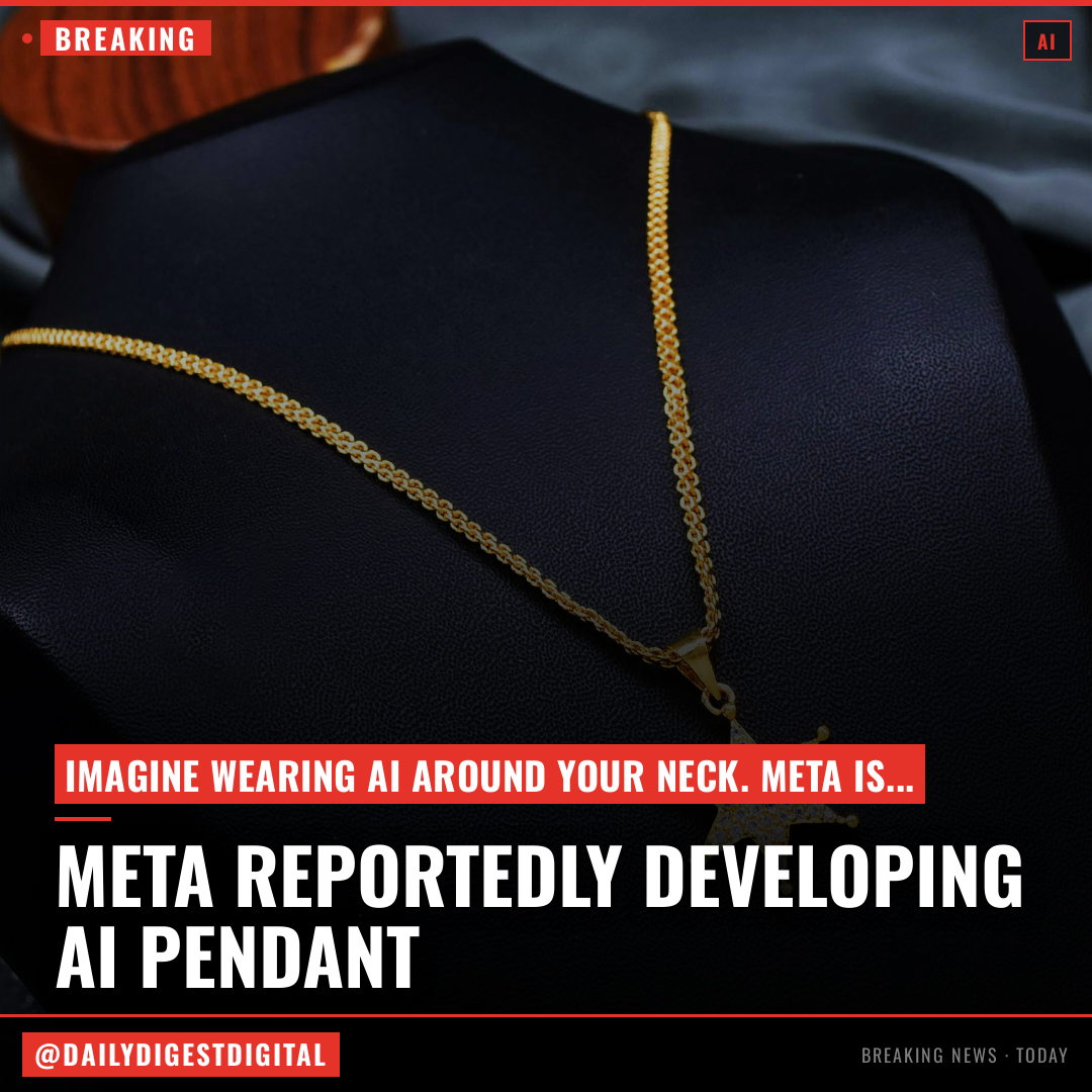 Meta is reportedly developing an AI pendant
