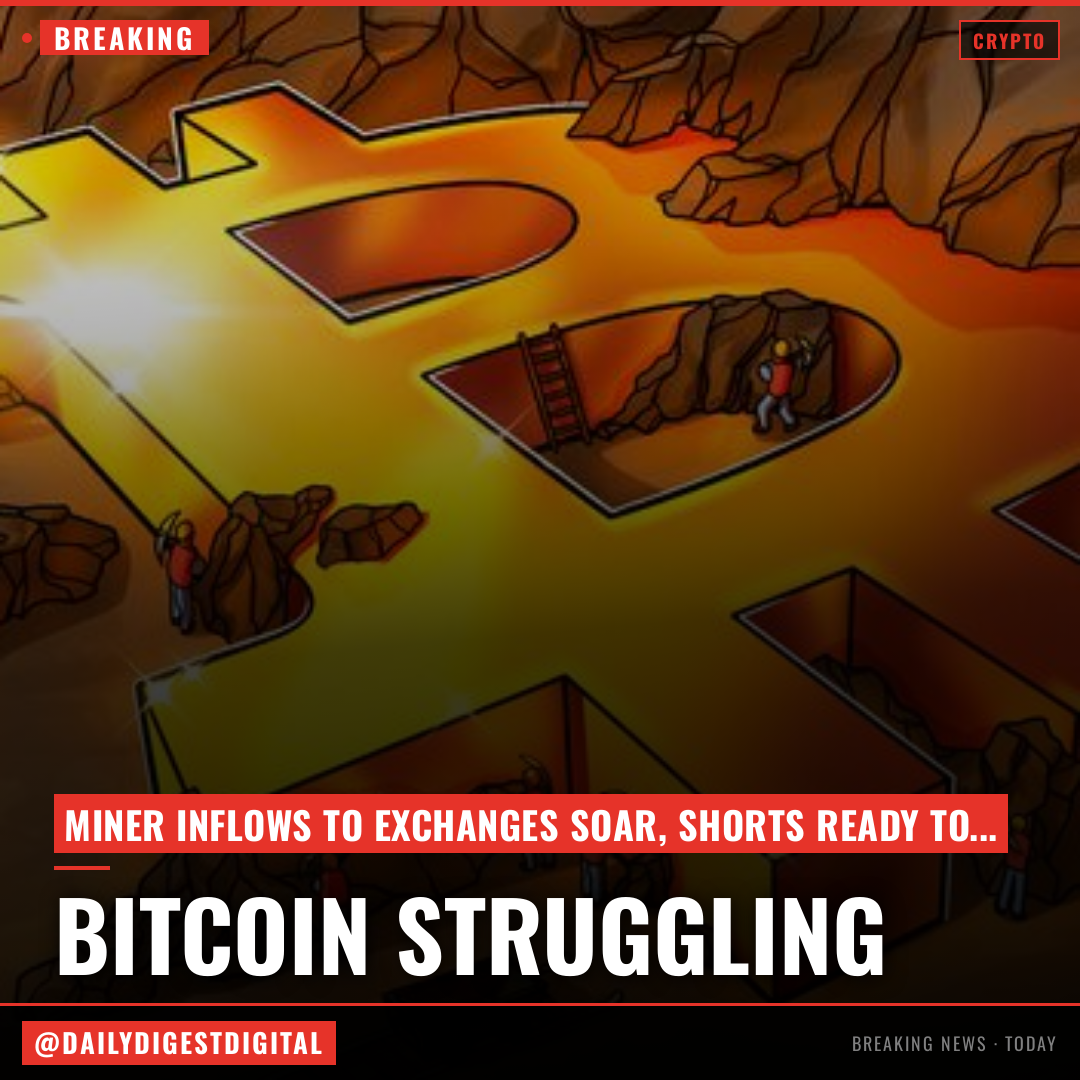 Bitcoin miner inflows to Binance soar as BTC struggles to hold uptrend: Is $70K next?