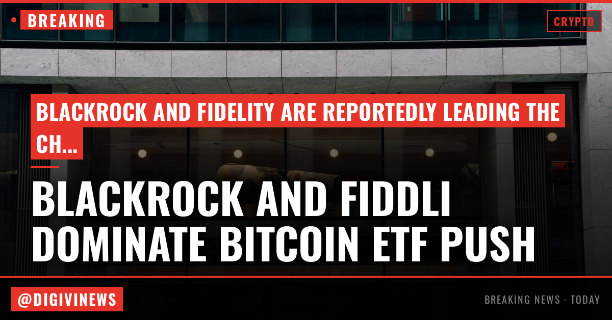 BlackRock and Fidelity are quietly turning bitcoin ETFs into a two-firm market