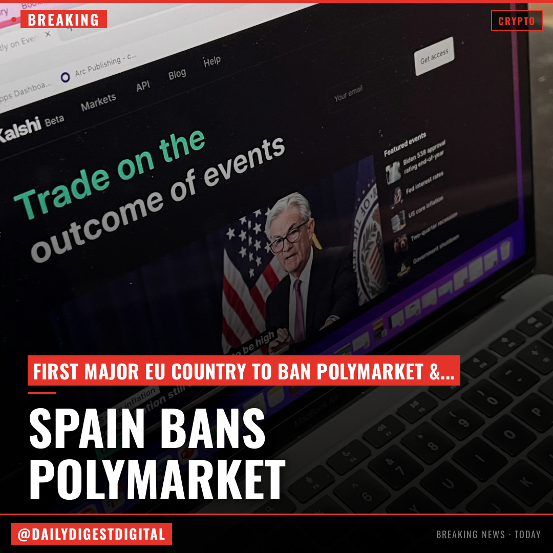 Spain joins growing list of countries shutting out Polymarket and Kalshi