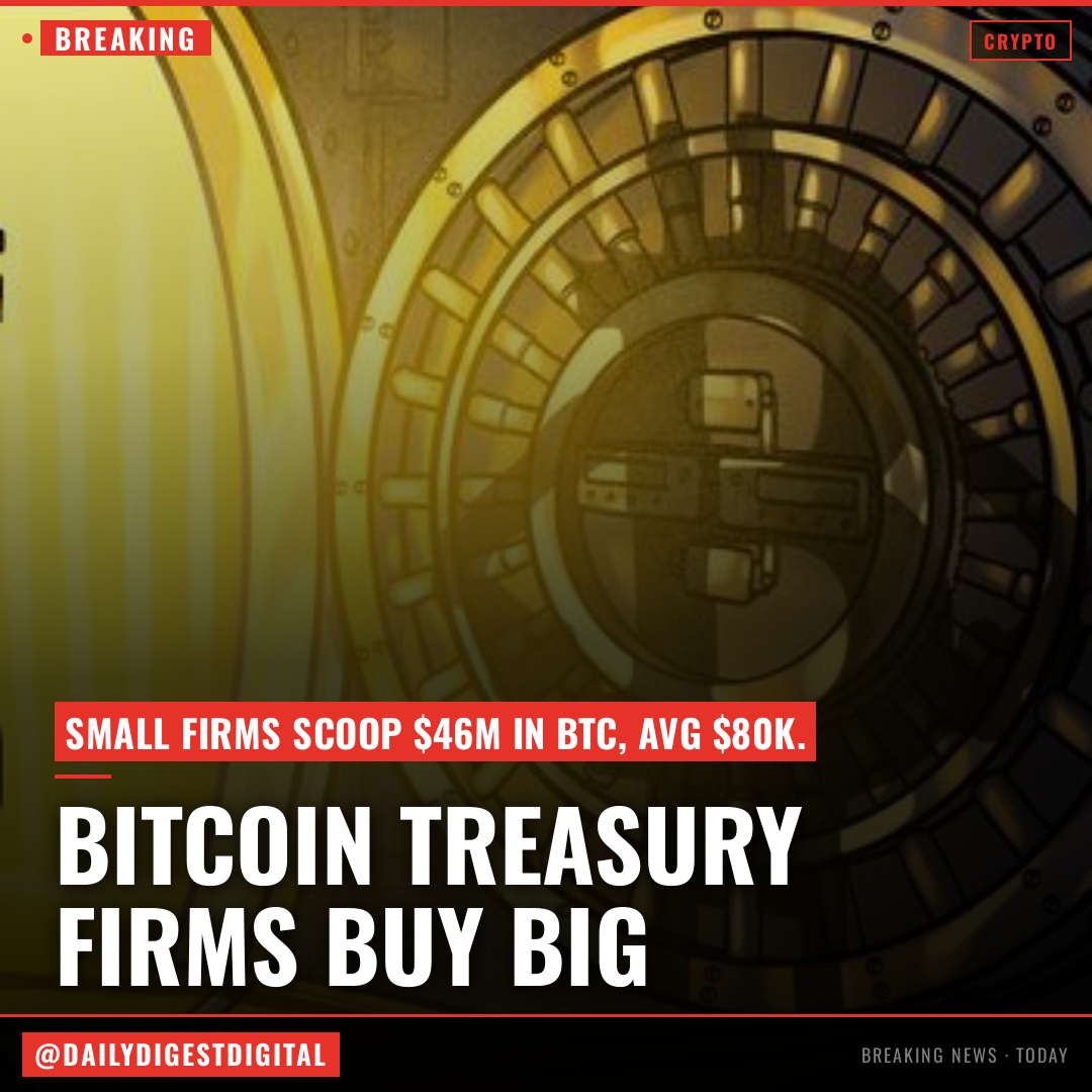 Bitcoin treasury firms add 603 BTC as Strategy pauses buying