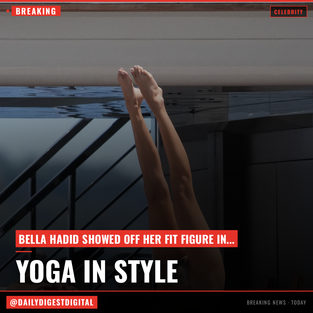 Bella Hadid does yoga in tiny string bikini on luxury yacht