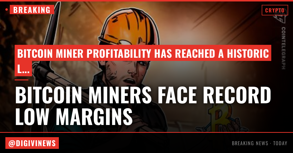 Bitcoin miner margins fall to record low: Will BTC’s $60K floor hold?