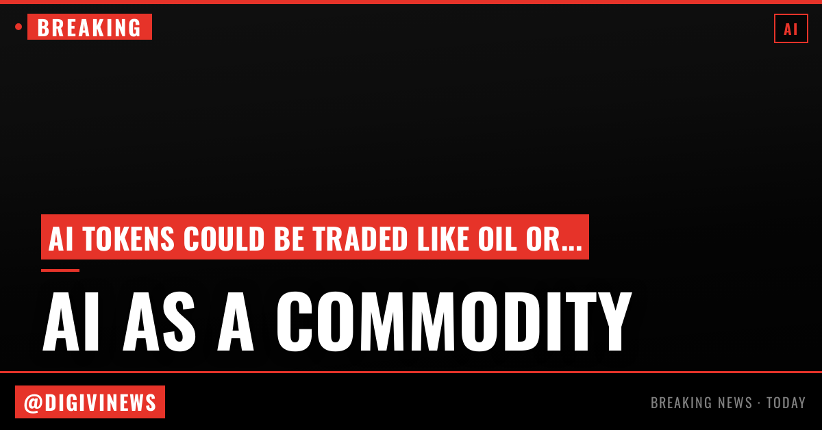 Just like gold and oil, we’ll soon be able to trade AI token futures