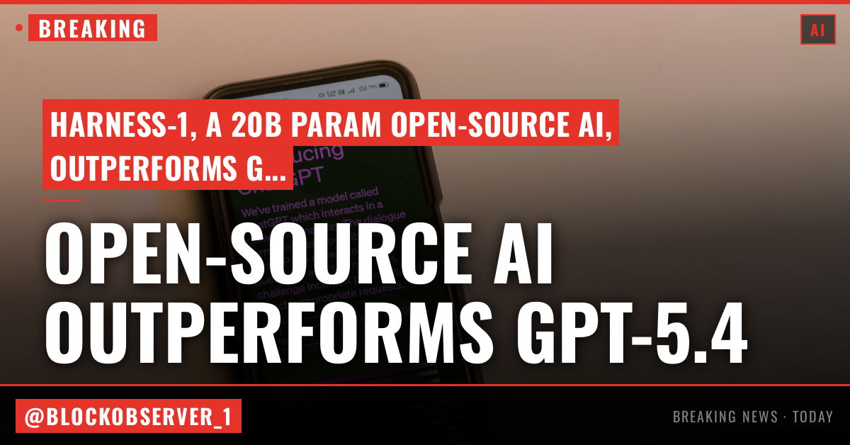 Researchers trained an open source AI search agent, Harness-1, that outperforms GPT-5.4 on recalling relevant information