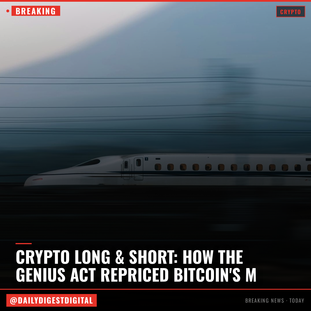 Crypto Long & Short: How the GENIUS Act repriced bitcoin's monetary premium