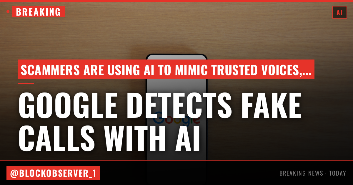 Google rolls out fake call detection to protect against AI deepfake impersonation scams