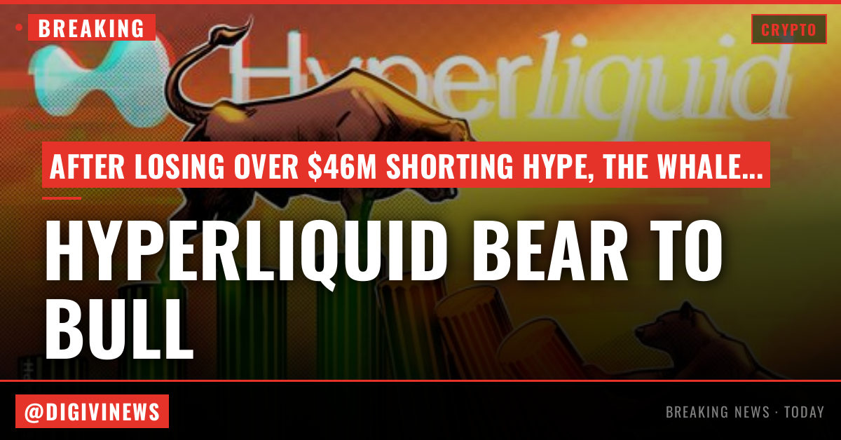 Hyperliquid bear turns bullish after losing over $46M shorting HYPE