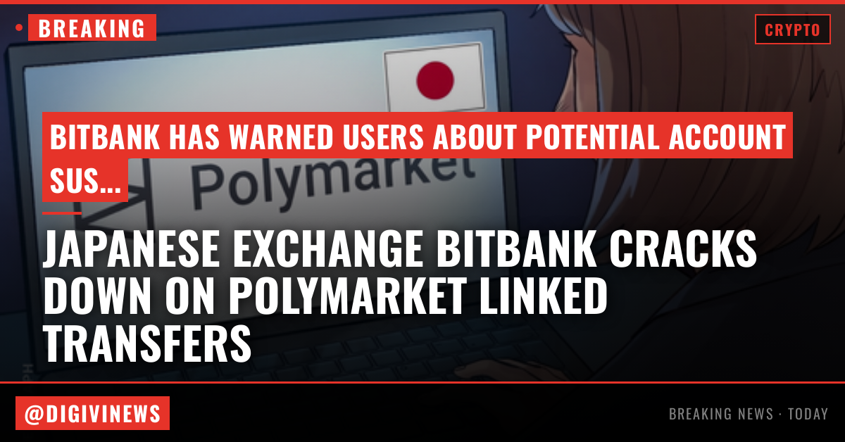 Japan’s Bitbank cracks down on Polymarket-linked transfers