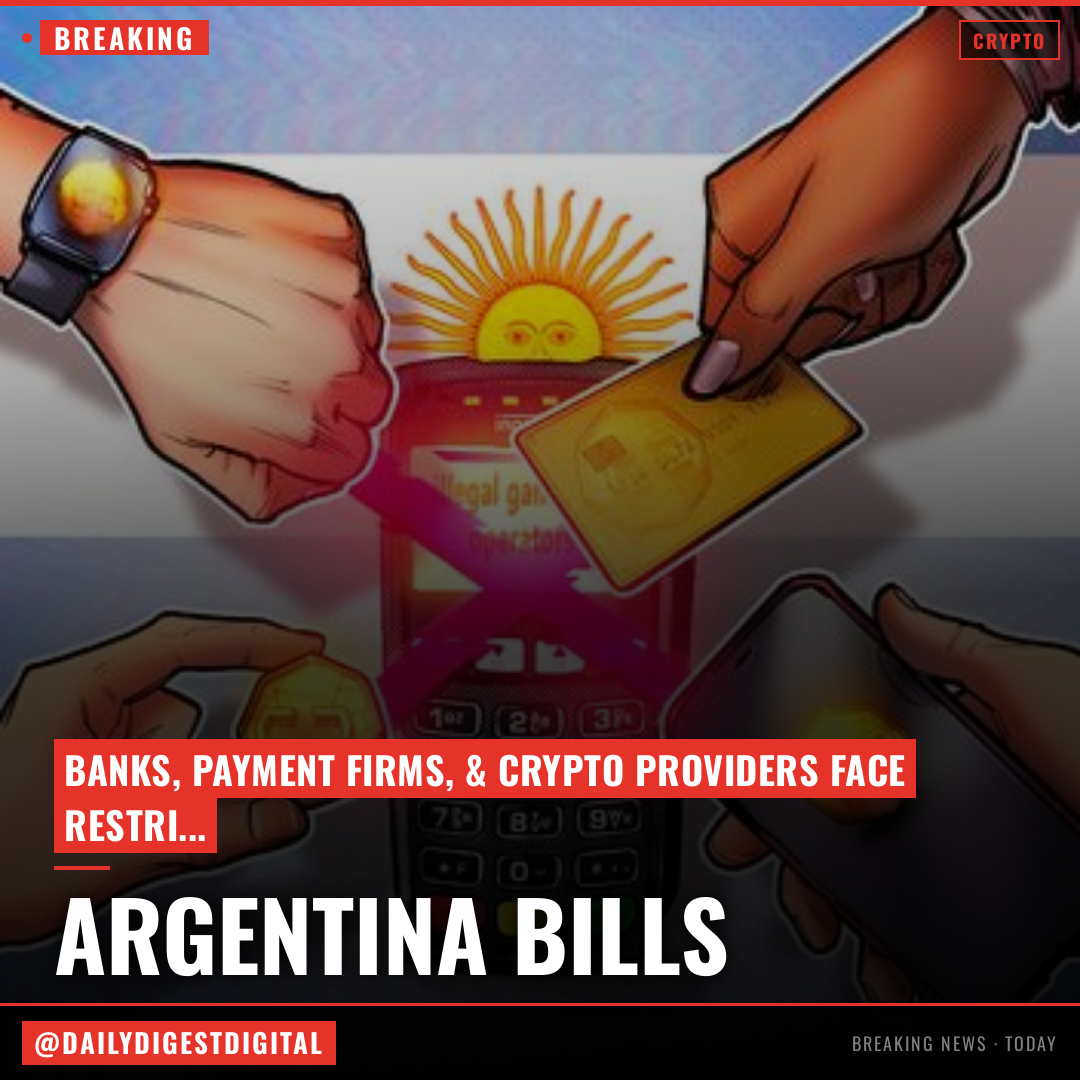 Argentina bill targets crypto payments to illegal gambling sites