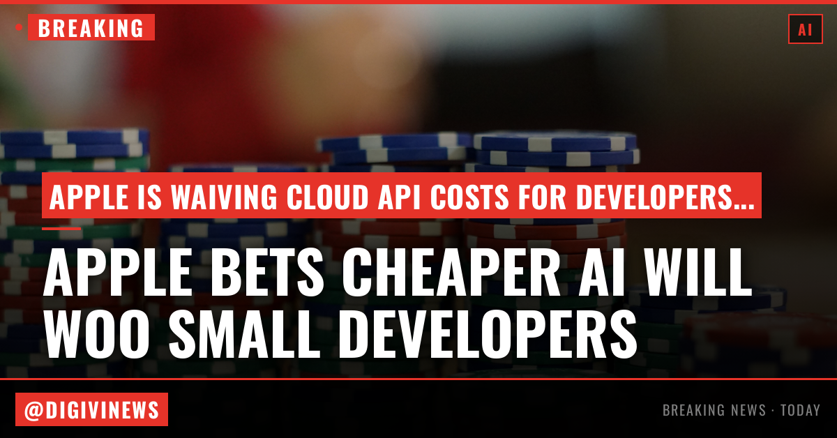 Apple bets cheaper AI will woo small developers