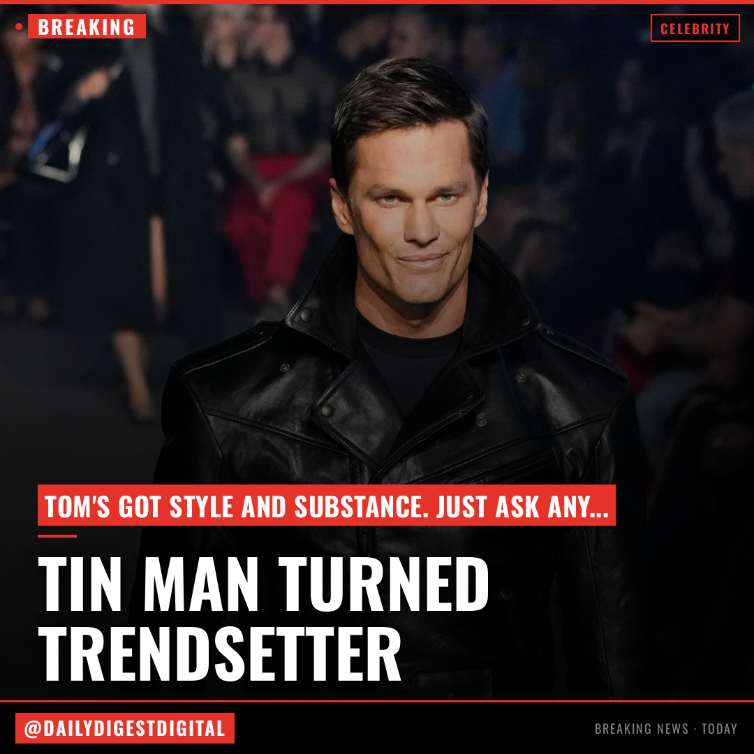Tom Brady makes catwalk debut in Gucci fashion show