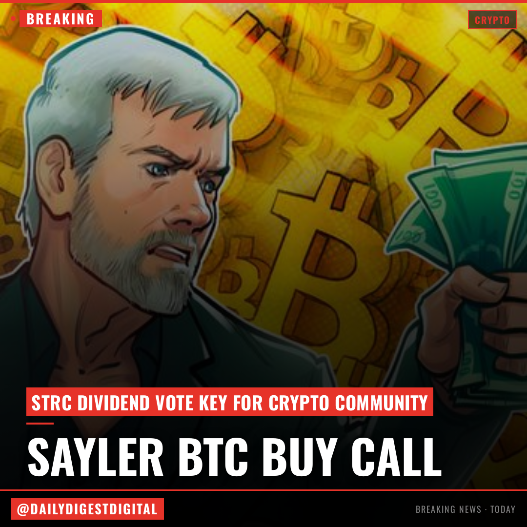 Saylor signals BTC buy as retail holders get push on STRC dividend vote