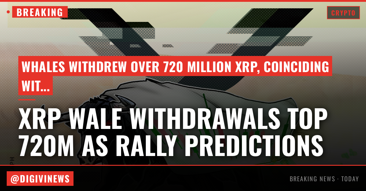 XRP whale wallet withdrawals top 720M as risk-adjusted return data points to opportunity