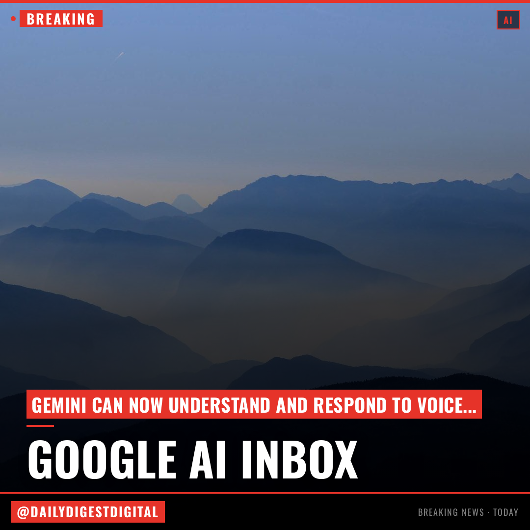 You can now talk to your Gmail inbox, as seen at Google IO 2026